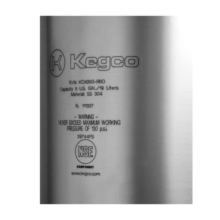 Kegco Stainless Steel Keg Wayfair